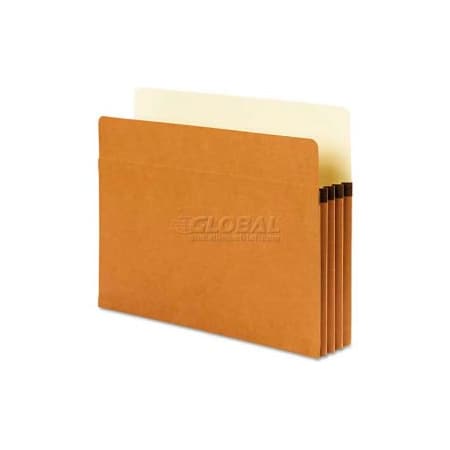 Smead Smead SuperTab Pocket, Redrope, 3-1/2" Accordion Expansion, Letter, 25/Box 73230